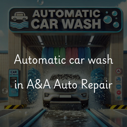 Automatic car wash in A&A Auto Repair