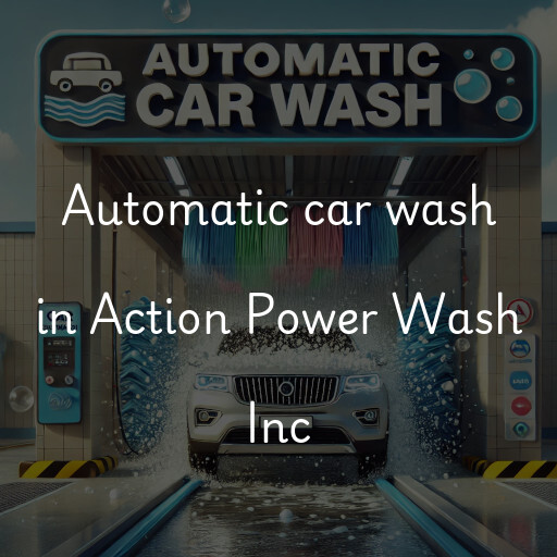 Automatic car wash in Action Power Wash Inc