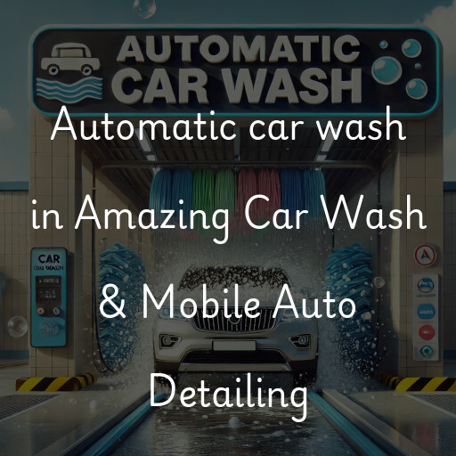 Automatic car wash in Amazing Car Wash & Mobile Auto Detailing