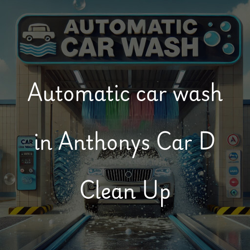 Automatic car wash in Anthonys Car D Clean Up