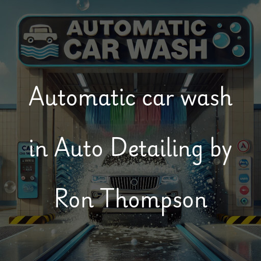 Automatic car wash in Auto Detailing by Ron Thompson