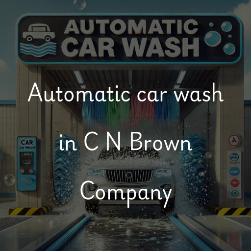 Automatic car wash in C N Brown Company