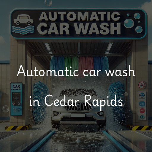 Automatic car wash in Cedar Rapids