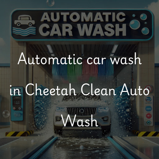 Automatic car wash in Cheetah Clean Auto Wash