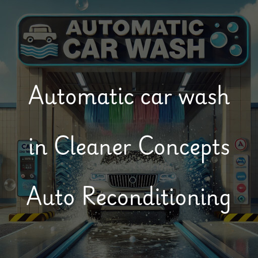 Automatic car wash in Cleaner Concepts Auto Reconditioning