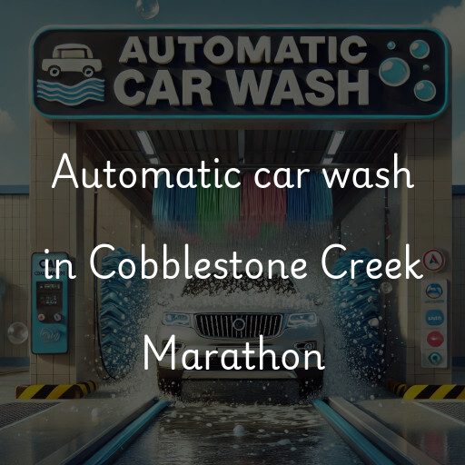 Automatic car wash in Cobblestone Creek Marathon