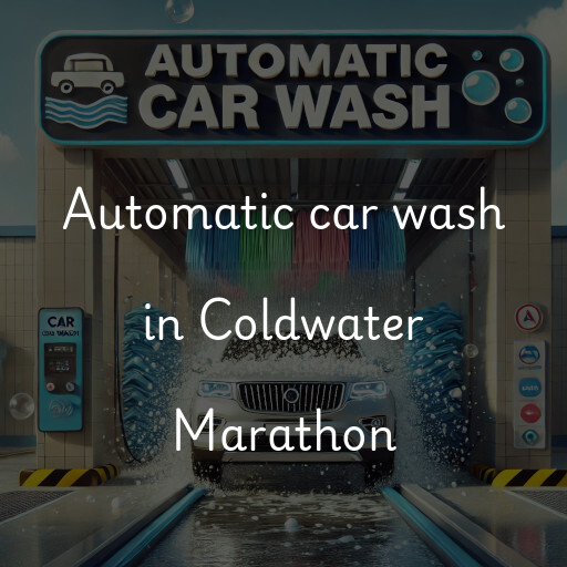 Automatic car wash in Coldwater Marathon