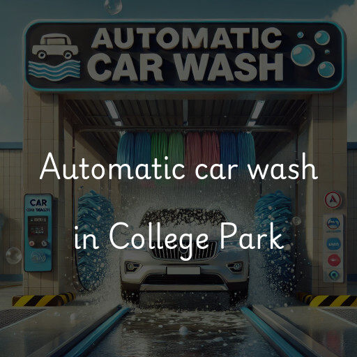 Automatic car wash in College Park