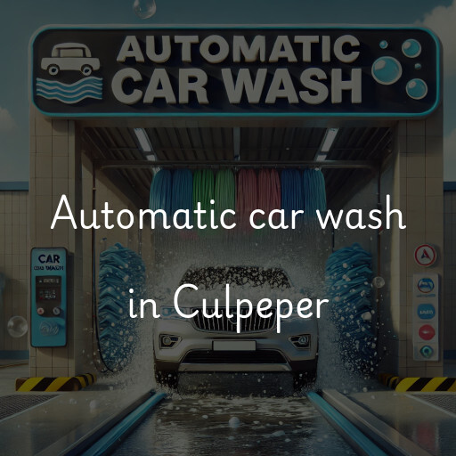 Automatic car wash in Culpeper