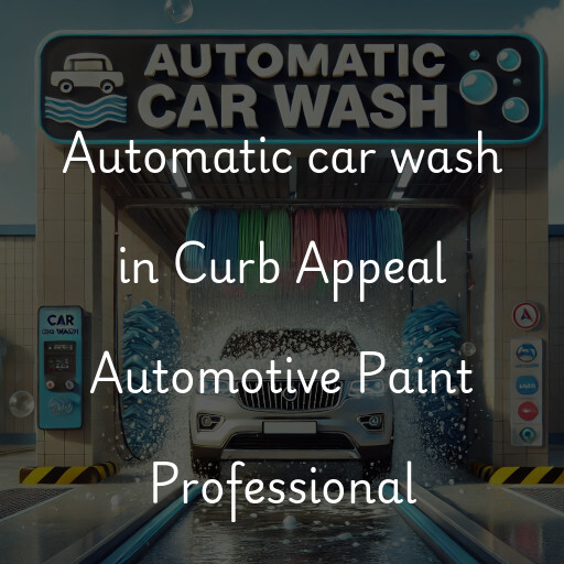 Automatic car wash in Curb Appeal Automotive Paint Professional