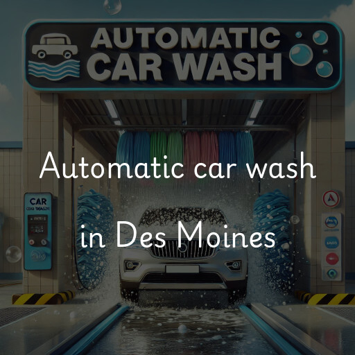 Automatic car wash in Des Moines