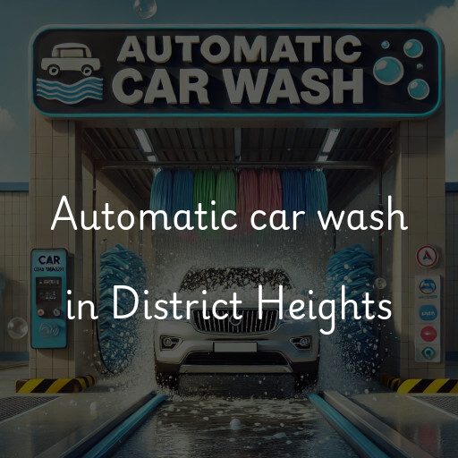 Automatic car wash in District Heights