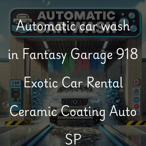 Automatic car wash in Fantasy Garage 918 Exotic Car Rental Ceramic Coating Auto SP