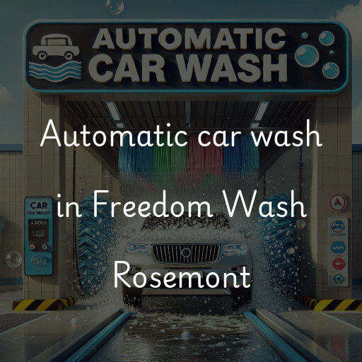 Automatic car wash in Freedom Wash Rosemont