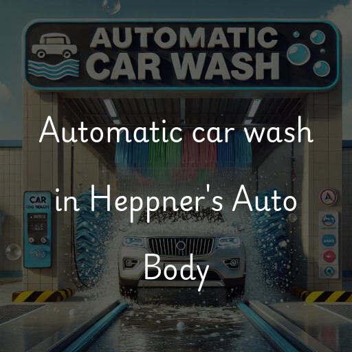 Automatic car wash in Heppner's Auto Body