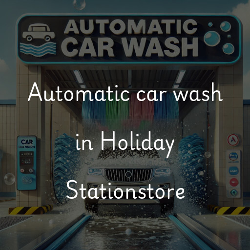 Automatic car wash in Holiday Stationstore