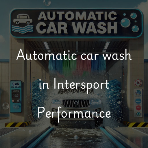 Automatic car wash in Intersport Performance