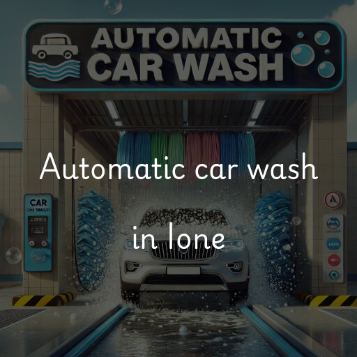 Automatic car wash in Ione