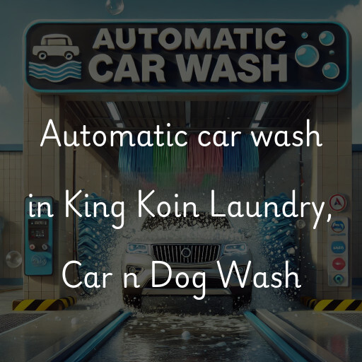 Automatic car wash in King Koin Laundry, Car n Dog Wash