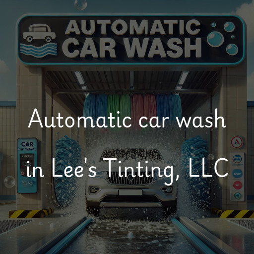 Automatic car wash in Lee's Tinting, LLC