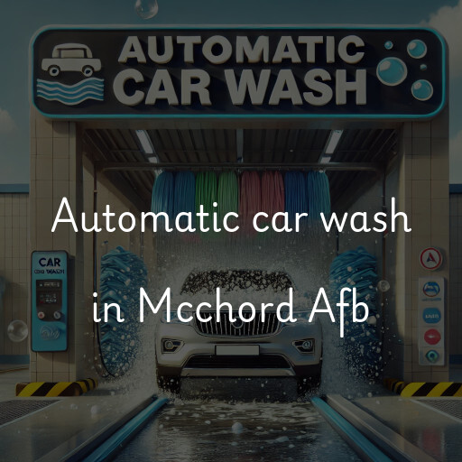 Automatic car wash in Mcchord Afb