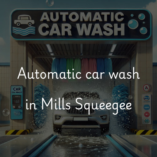 Automatic car wash in Mills Squeegee