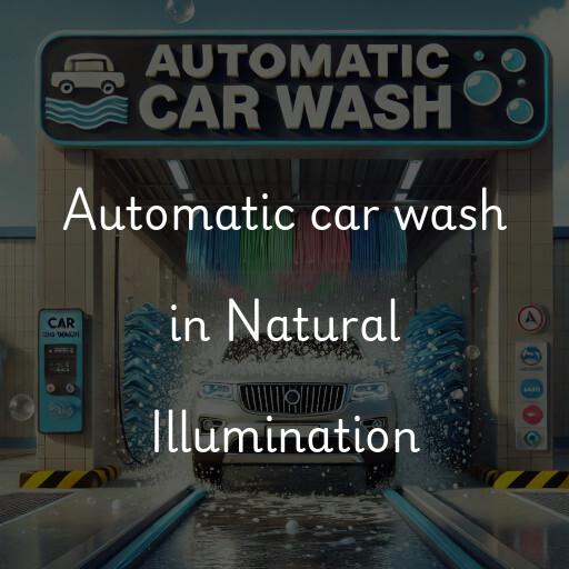 Automatic car wash in Natural Illumination