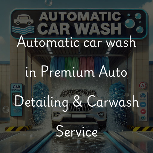 Automatic car wash in Premium Auto Detailing & Carwash Service