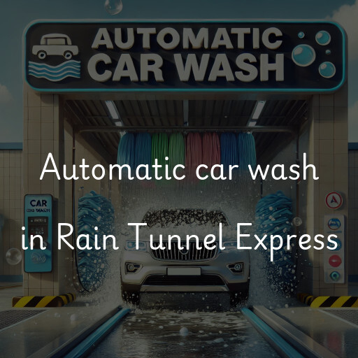 Automatic car wash in Rain Tunnel Express