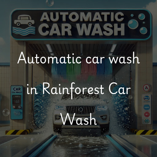 Automatic car wash in Rainforest Car Wash