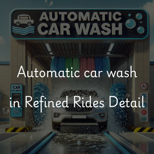 Automatic car wash in Refined Rides Detail