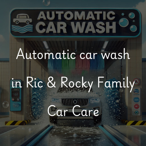 Automatic car wash in Ric & Rocky Family Car Care