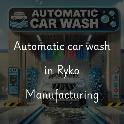 Automatic car wash in Ryko Manufacturing