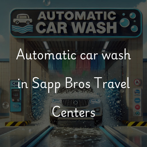 Automatic car wash in Sapp Bros Travel Centers