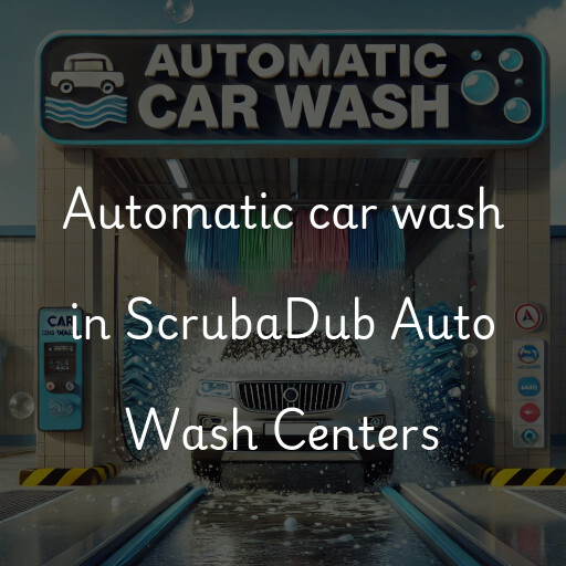 Automatic car wash in ScrubaDub Auto Wash Centers