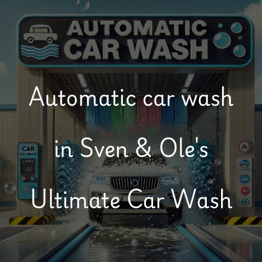 Automatic car wash in Sven & Ole's Ultimate Car Wash