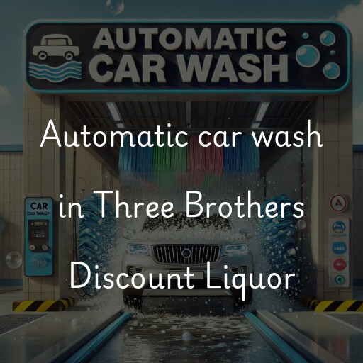 Automatic car wash in Three Brothers Discount Liquor