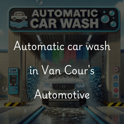 Automatic car wash in Van Cour's Automotive