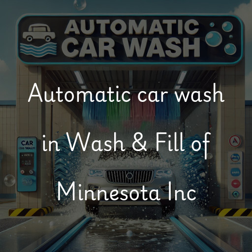 Automatic car wash in Wash & Fill of Minnesota Inc