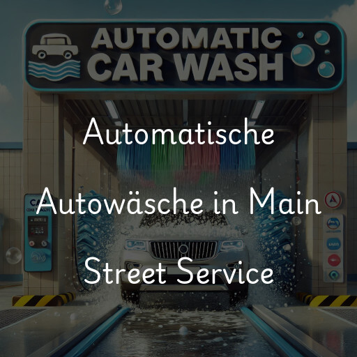 Automatische Autowäsche in Main Street Service