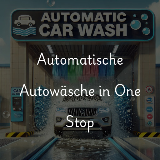 Automatische Autowäsche in One Stop