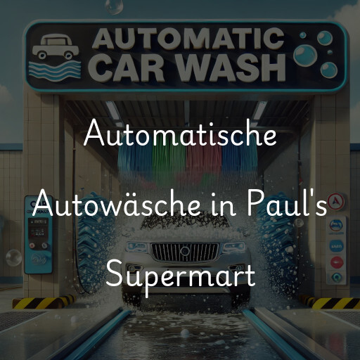 Automatische Autowäsche in Paul's Supermart