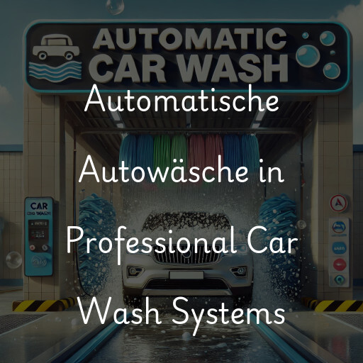 Automatische Autowäsche in Professional Car Wash Systems