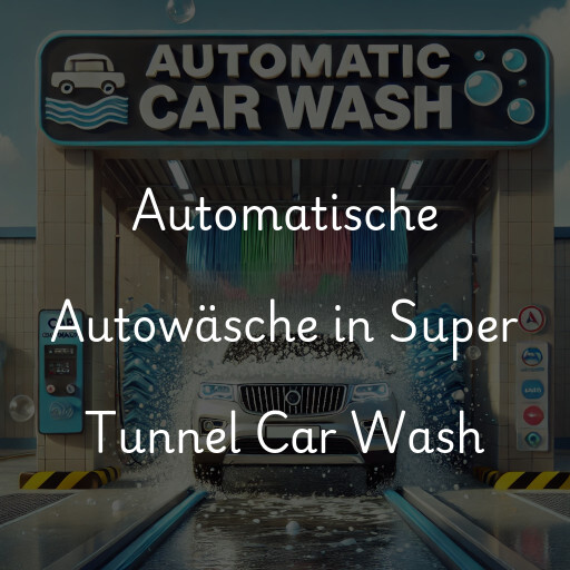 Automatische Autowäsche in Super Tunnel Car Wash