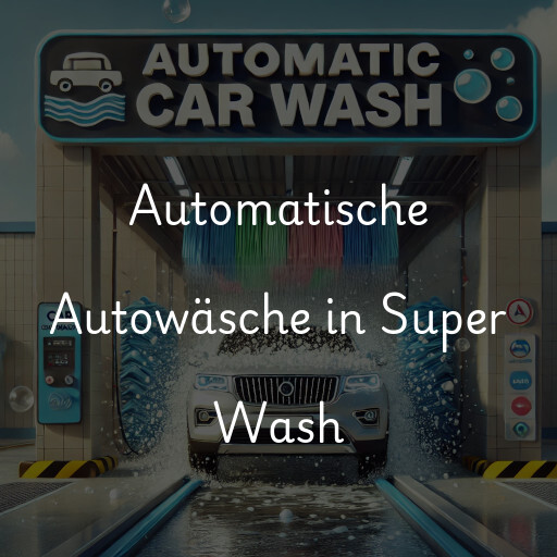 Automatische Autowäsche in Super Wash