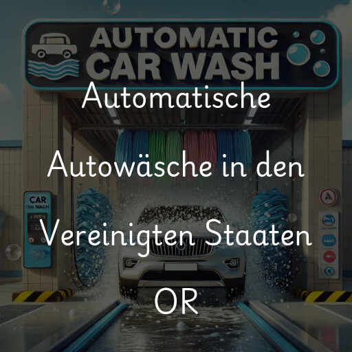 Automatische Autowäsche in den Vereinigten Staaten OR