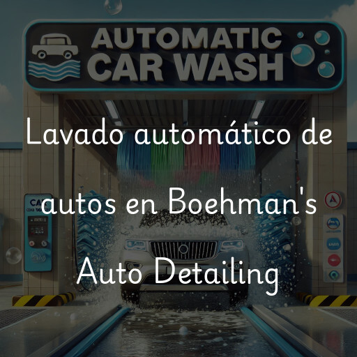 Lavado automático de autos en Boehman's Auto Detailing