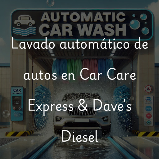 Lavado automático de autos en Car Care Express & Dave's Diesel