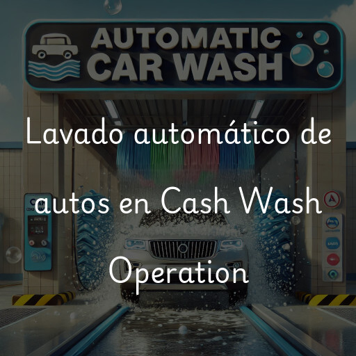 Lavado automático de autos en Cash Wash Operation