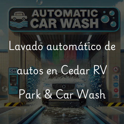 Lavado automático de autos en Cedar RV Park & Car Wash